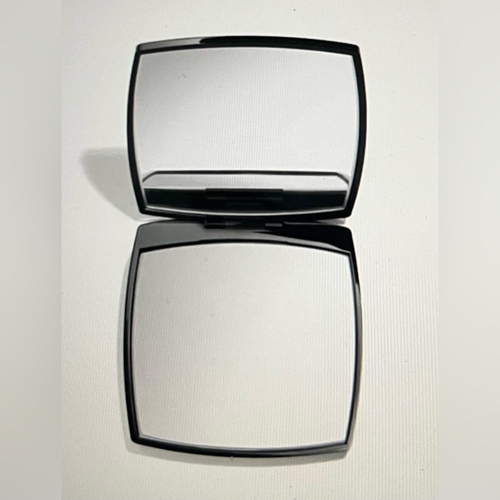 CHANEL MIROIR DOUBLE SIDED Black Slimline Mirror Compact Duo/Velvet Pouc… - Picture 3 of 9